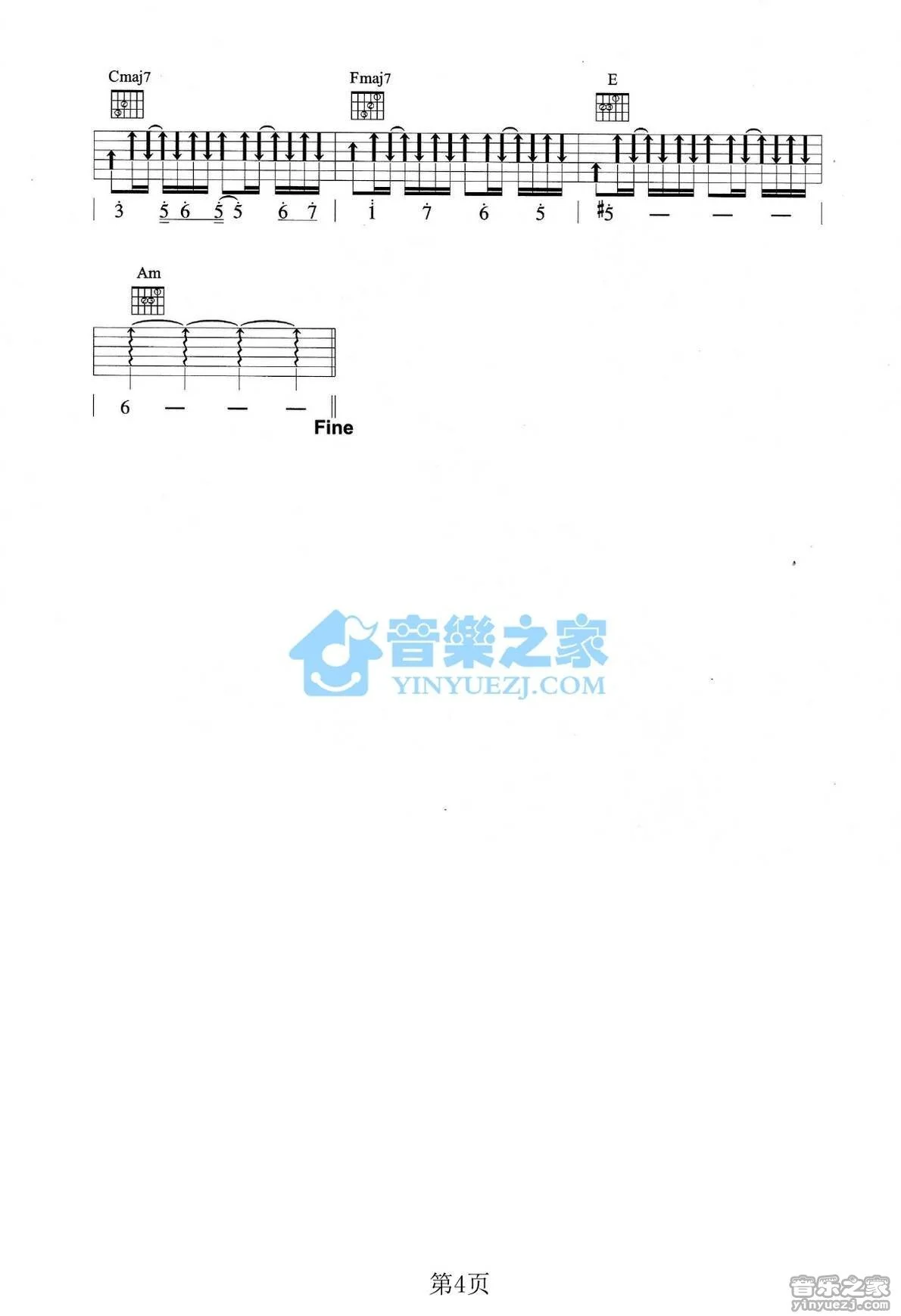 《爱错》吉他弹唱Am调版吉它谱