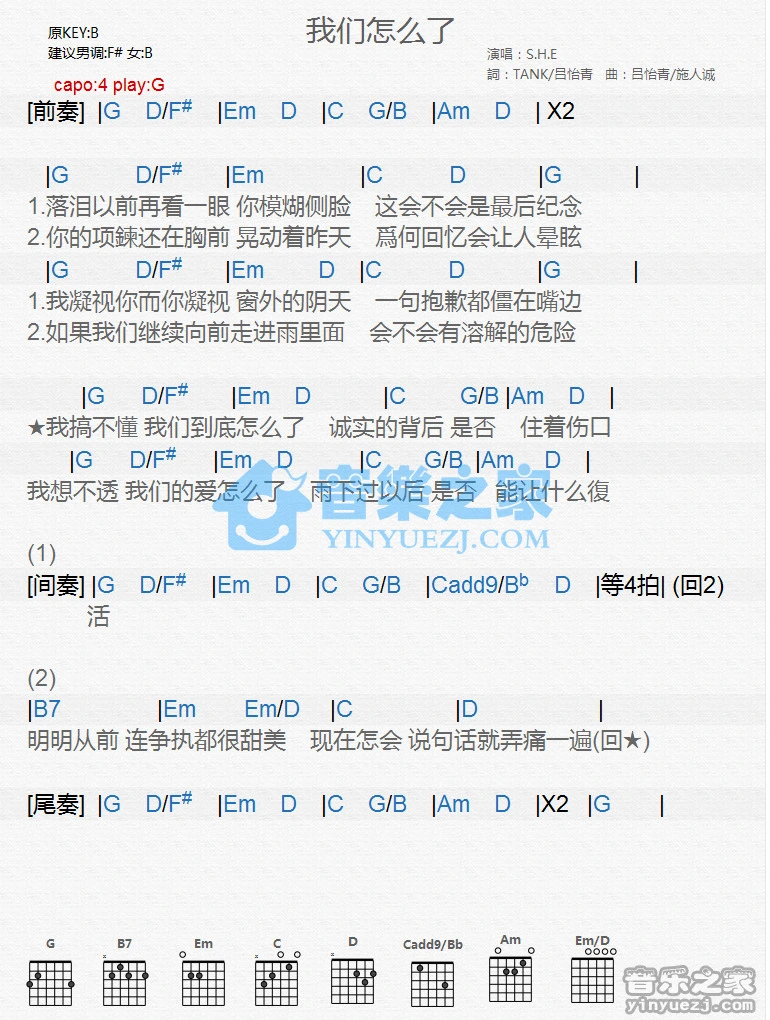 《愚公移山》吉他弹唱G调版吉它谱